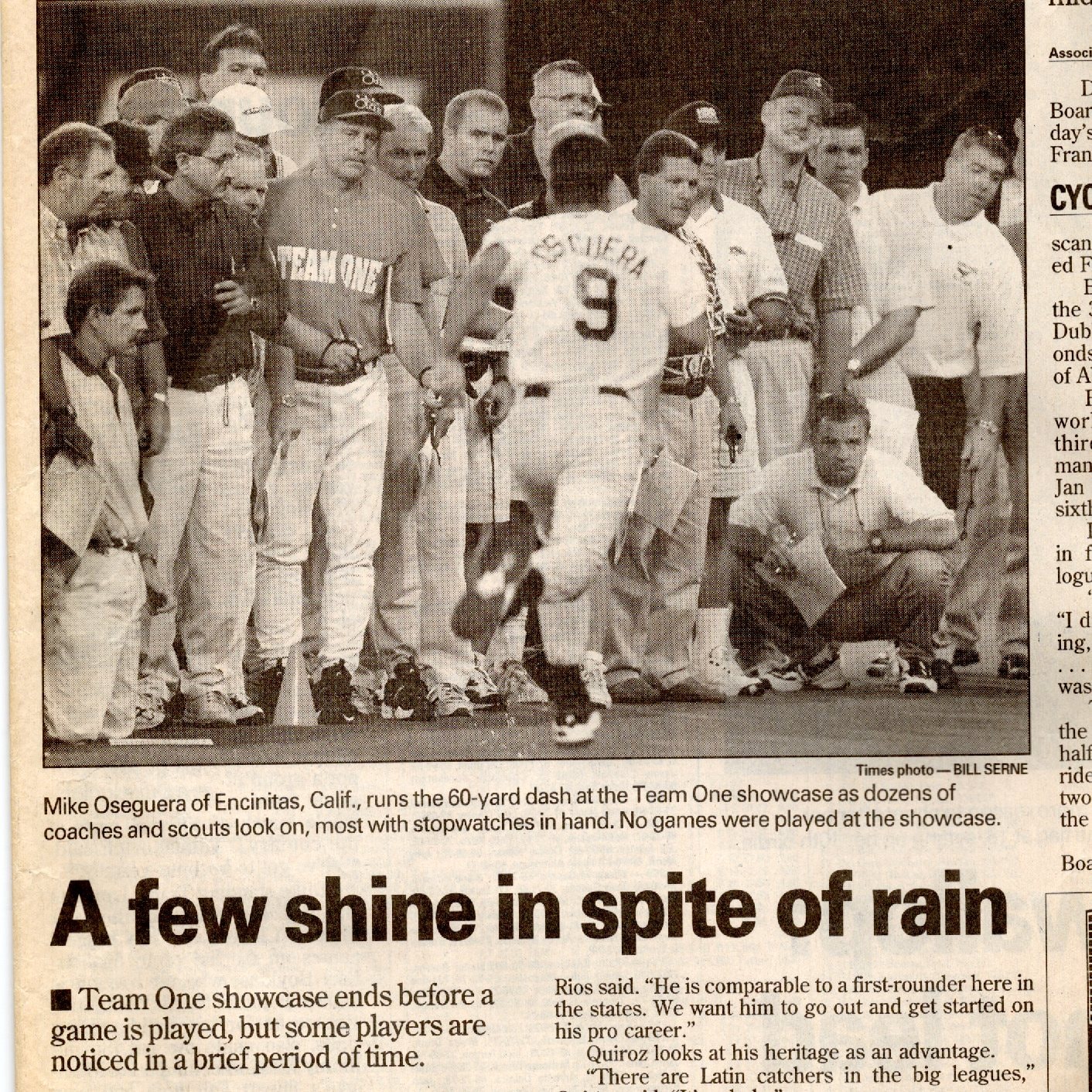 1998 Team One National Showcase at Tropicana Field / St. Petersburg Times.